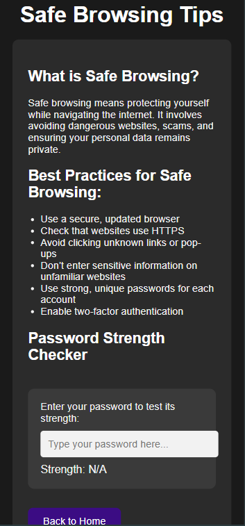 Cyber App Screen 3