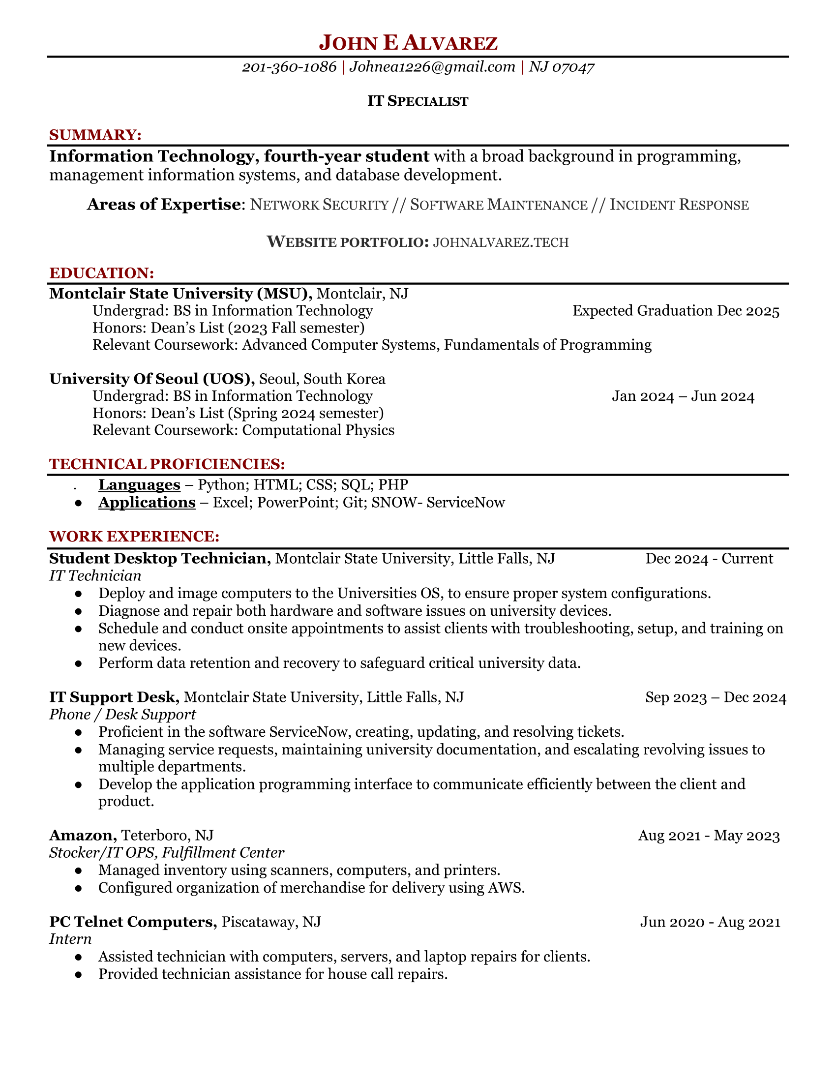 Resume Preview